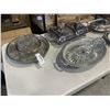 Image 2 : ASSORTED ANTIQUE SILVER PLATE SERVING ITEMS