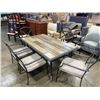Image 3 : 7PC TILE TOP PATIO TABLE AND SET WITH CUSHIONS