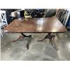 Image 1 : VINTAGE DOUBLE PEDESTAL DINING TABLE