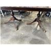 Image 4 : VINTAGE DOUBLE PEDESTAL DINING TABLE