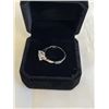 Image 4 : NEW S925 1.5CT SIMULATED DIAMOND (CZ) TWIST RING, SIZE 7, MOUNTED IN 925 STERLING SILVER W/ WHITE GO