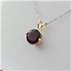 Image 1 : STERLING SILVER NATURAL GARNET WITH STERLING SILVER CHAIN, RETAIL $350.00. GARNET IS THE BIRTHSTONE 
