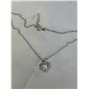 Image 4 : NEW S925 9.8CT MOISSANITE STONE HEART NECKLACE, 16-17.5" LONG, MOUNTED IN 925 STERLING SILVER W/ WHI