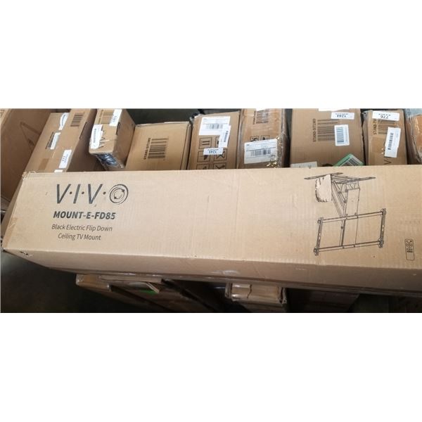 VIVO BLACK ELECTRIC  FLIP DOWN CELING TV WALL MOUNT