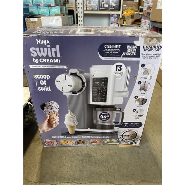 NINJA CREAMI SWIRL ICE CREAM MAKER - TESTED WORKING, RETAIL $429