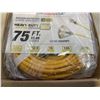 Image 3 : AS NEW 75FT YELLOW 3 OUTLET INDOOR OUTDOOR HEAVY DUTY LIGHTED 3 WIRE GROUNDED EXTENSION CORD 12AWG