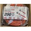 Image 3 : AS NEW 200FT ORANGE INDOOR OUTDOOR HEAVY DUTY LIGHTED 3 WIRE GROUNDED EXTENSION CORD 16AWG
