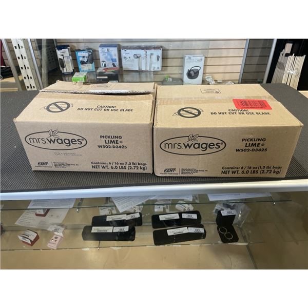 2 NEW CASES OF MRS WAGES PICKLING LIME
