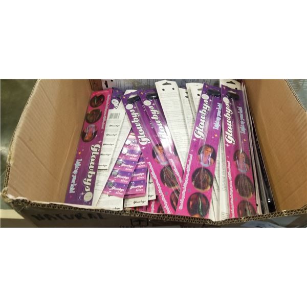 BOX OF FIBER OPTIC HAIR EXTENTIONS