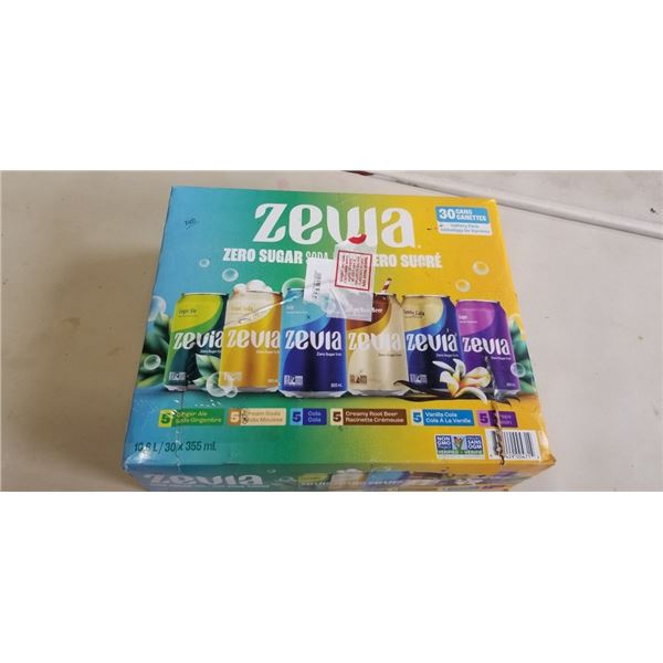 CASE OF ZEVIA ZERO SUGAR DRINKS