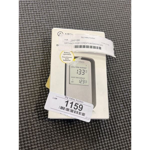 AIRTHINGS BQM CORENTIUM RADON GAS MONITOR, RETAIL $399