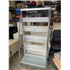 Image 1 : MODERN 6FT CHROME AND GLASS DISPLAY SHELF