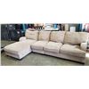 Image 1 : ASHLEY FURNITURE BROWN FABRIC SECTIONAL SOFA