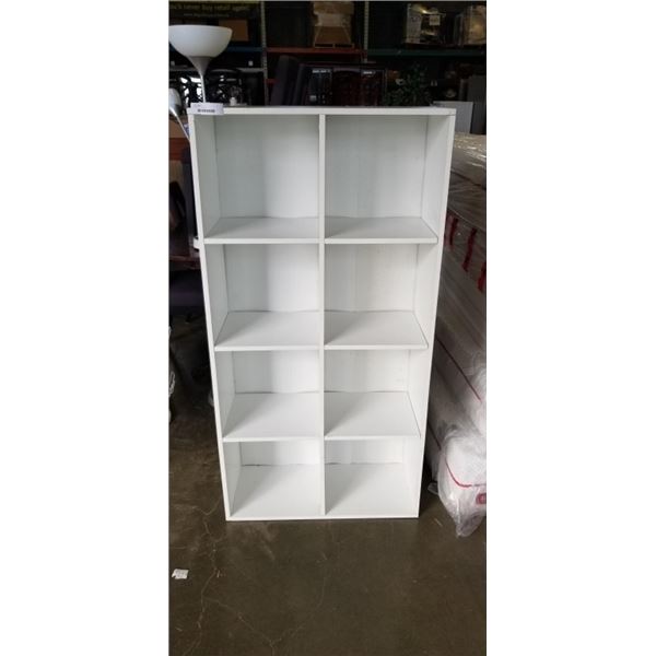 WHITE CUBICLE SHELF