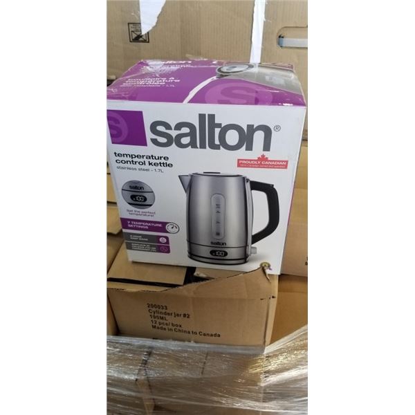 SALTON 1.7L DIGITAL ELECTRIC KETTLE - TESTED WORKING, RETAIL $89