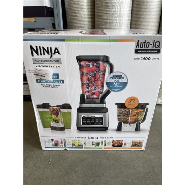 NINJA PROFESSIONAL PLUS KITCHEN SYSTEM WITH AUTO-IQ, 1400W, 72 OZ CAPACITY - TESTED WORKING, RETAIL 