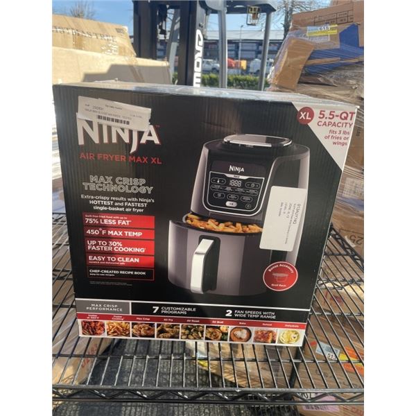 NINJA MAX XL 5.5QT AIR FRYER - TESTED WORKING, RETAIL $249