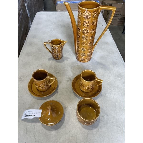 MCM PORTMEIRION TOTEM SUSAN WILLIAMS ELLIS 'STOKE' MADE IN ENGLAND TEA SET