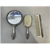 Image 4 : VINTAGE VANITY BRUSH SET AND CASED COMB SET
