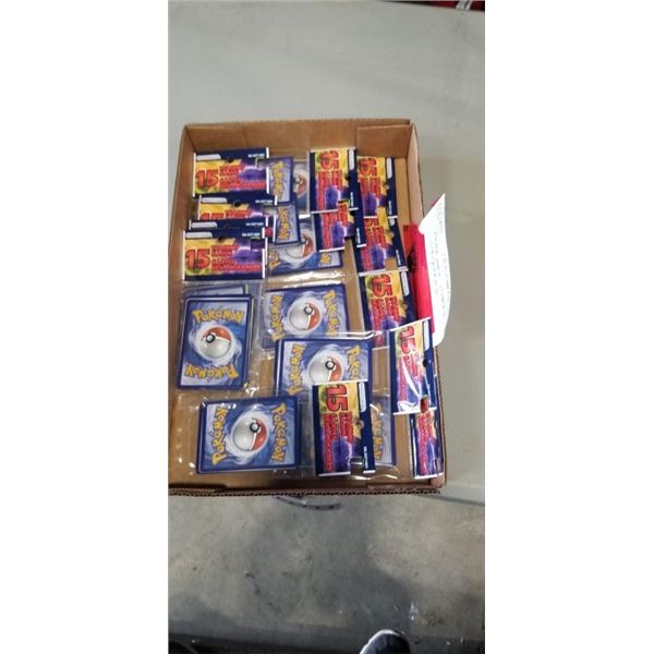 12 PACKS, 180 CARDS TOTAL POKEMON CARDS, UNOPENED