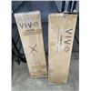 Image 1 : 2 VIVO BLACK FLOOR TV STANDS