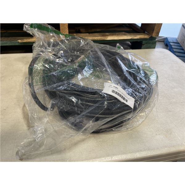 AS NEW 75FT BLACK  INDOOR OUTDOOR HEAVY DUTY LIGHTED 3 WIRE GROUNDED EXTENSION CORD 12AWG