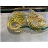 Image 2 : AS NEW 75FT YELLOW  INDOOR OUTDOOR HEAVY DUTY LIGHTED 3 WIRE GROUNDED EXTENSION CORD 16AWG
