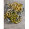 Image 3 : AS NEW 75FT YELLOW  INDOOR OUTDOOR HEAVY DUTY LIGHTED 3 WIRE GROUNDED EXTENSION CORD 16AWG