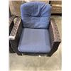 Image 2 : 2 RATTAN PATIO ARM CHAIRS