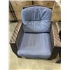 Image 3 : 2 RATTAN PATIO ARM CHAIRS