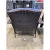 Image 4 : 2 RATTAN PATIO ARM CHAIRS