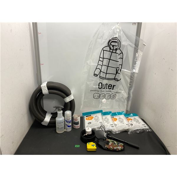 Lot of assorted items including vacuum seal bags for your winter items