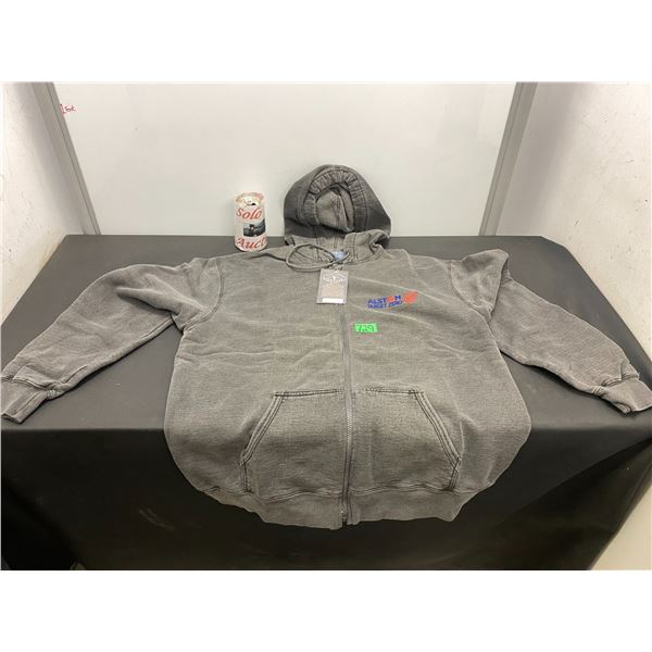 Ash City brand vintage hoodie, size men's large