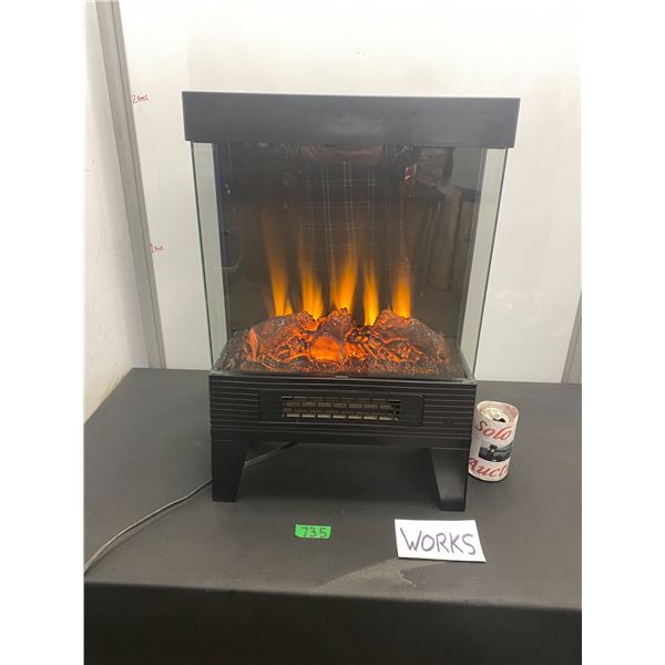 Attractive fireplace space heater