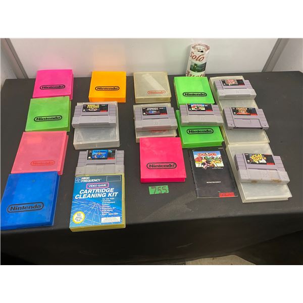 Large lot of Nintendo games and cases