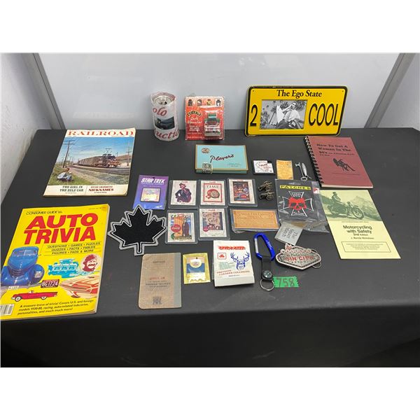 Lot of assorted items including road maps, collector's cards and more