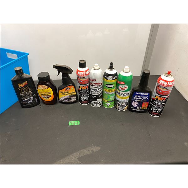 Lot of car care products