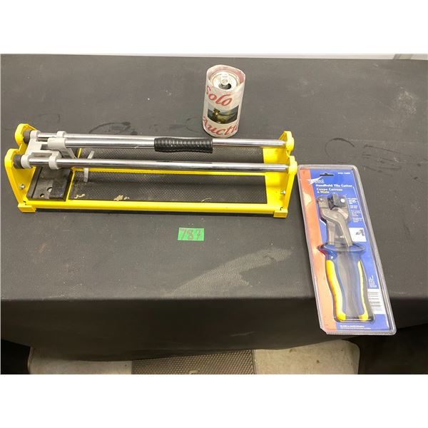 14" Manual tile cutter and hand held tile cutter