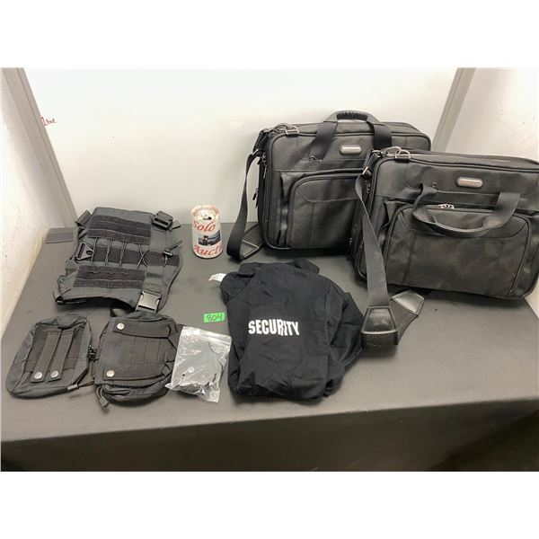 Laptop bags, security shirt and more