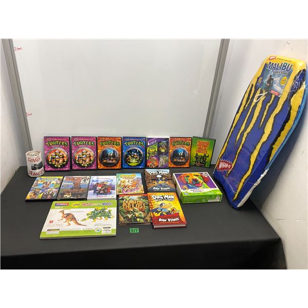 7 Teenage Mutant Ninja Turtle DVD movies and children's books and more