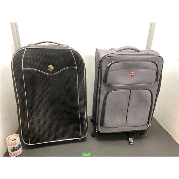 2 carry-on luggage bags