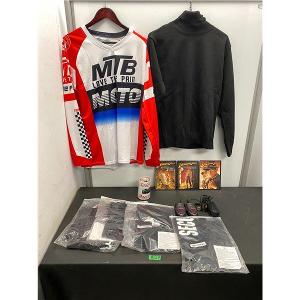 2 Men's shirts size XXL and 4 unopened Security t-shirts