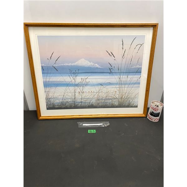 Mount Hood poster expertly framed 29" x 23"