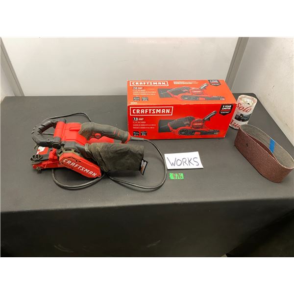 Craftsman 7.0 AMP 3" x 21" belt sander with original box