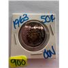 Image 1 : 1963 Canadian 50 cent coin
