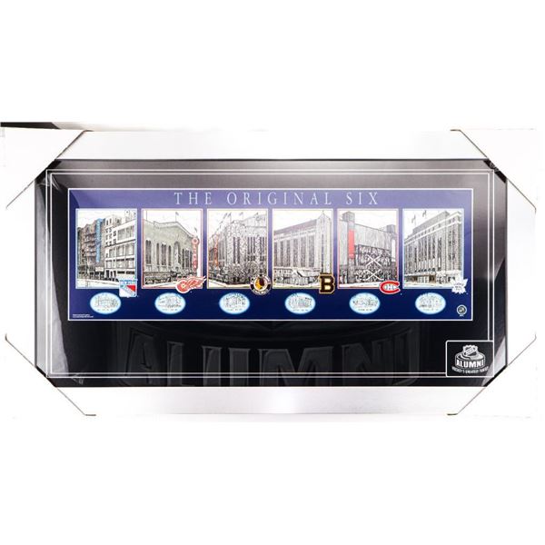 NHL Original Six Buildings Litho - Gallery Frame