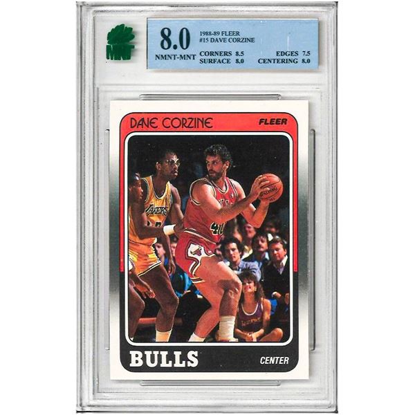 1988-89 Fleer " DAVE CORZINE " # 15 - NMNT-MNT 8
