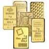 Image 1 : 1 Gram Assorted Gold Bars (Various Mints) Random