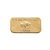 Image 2 : USA 1 Gram Gold Overlay Bar 100 Mills