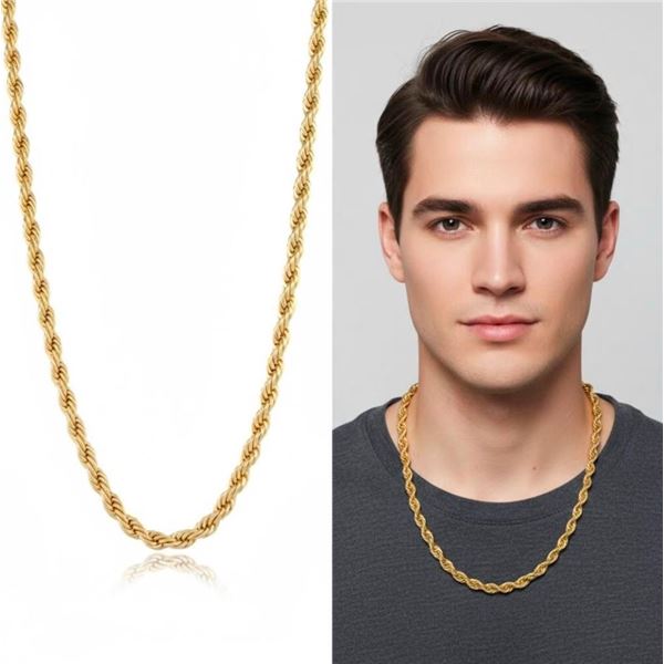 Valencia 18kt Gold Layered Oro Laminado 45cm Rope